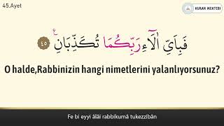 Rahman suresi Mishary Rashid al Afasyarapça okunuşu ve anlamı