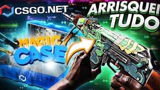 ARRISQUEI MEU LUCRO NA MAGIC CASE NO CSGO.NET