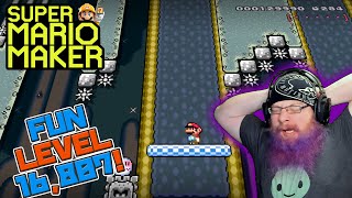 FUN LEVEL = 16,807! - Super Mario Maker - Super Expert with Oshikorosu.