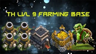 best th lvl 9 (4 mortars)  farming base !! (speed build)