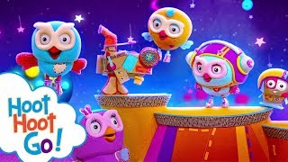 Giggle and Hoot: The Moon Bot Dance | Hoot Hoot Go