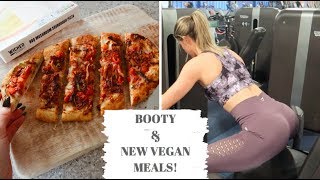 QUICK BOOTY WORKOUT & TRYING NEW TESCO VEGAN MEALS!