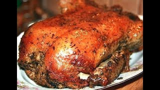 УТКА  В ДУХОВКЕ С ЯБЛОКАМИ И МЕДОМ