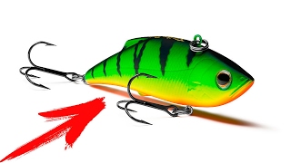 Раттлин страйк про RATTLE N SHAD Strike pro Rattlin игра и подводная съемка на щуку судака и окуня,