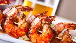 Креветки на гриле, обжаренные устрицы, омары в имбирном соусе гриль [GRIZZLY GRILL]
