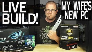 Live Gaming PC Build! My Wife's New Mini-ITX Computer