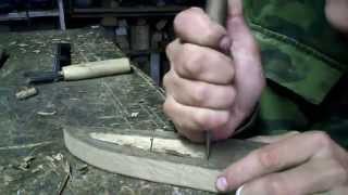 Деревянные ножны для якута,как сделать.