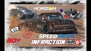 ARRMA Infraction BXL Unboxing Test Speed Run 80MPH, FRANCE, RTR Stock, Review, #arrma