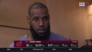 LeBron James explains the positive impact of Larry Nance Jr. on Cavs offense