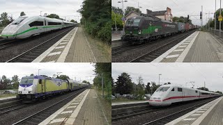 Bahnverkehr in Sarstedt mit ICE 1,2&4, Metronom, Erixx, Flixtrain, S-Bahn und vielen Güterzügen