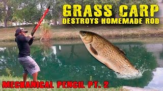 MONSTER FISH DESTROYS HOMEMADE FISHING ROD!!!