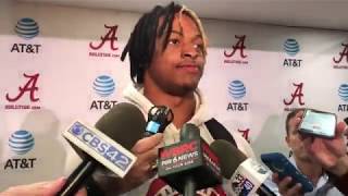 Xavier McKinney interview following Alabama’s victory over Western Carolina