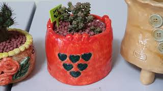수제화분/입술 모양, 단추 화분,/ 대형 화분 도전/(노래)김민선 /나를 살게하는 사랑
