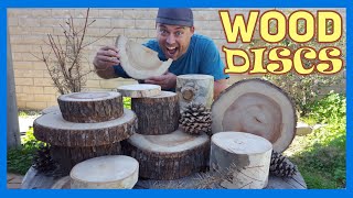 Make Wood Slice Centerpieces | Wood Decor | Tree Trunk Round Discs