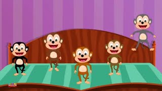 cinque scimmietta | filastrocca per bambini | Five Little Monkey | canzone in italiano per bambini