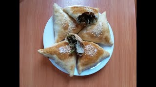 Самса с зеленью