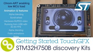 TouchGFX on the STM32H750B Discovery Kit
