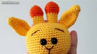 Амигуруми: схема Малыш Жирафик. Игрушки вязанные крючком. Free crochet patterns.