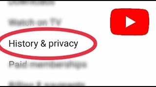 YouTube history and privacy settings