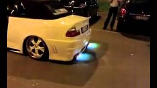 Custom Modified Car blowing Fire From exhaust pipe
