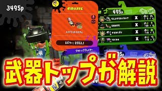 ハイカス武器トップがコンブトラック解説してみた【スプラトゥーン2】