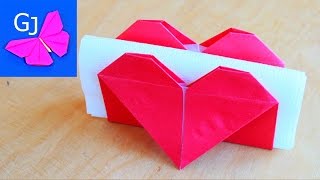 Оригами из бумаги ВАЛЕНТИНКА салфетница