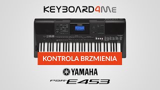 Yamaha PSR-E453 - Kontrola Brzmienia - Voice Control - Keyboard4me.pl