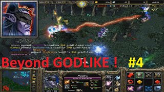 DotA 6.83d - Magina, Anti Mage Beyond GODLIKE ! #4  (HARD GAME)