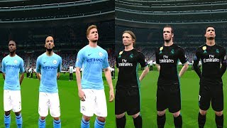 UEFA Champions League 2017 - Manchester City vs Real Madrid Gameplay