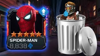 5 Star Stark Enhanced Spider-Man Rank Up & Gameplay - Marvel Contest Of Champions