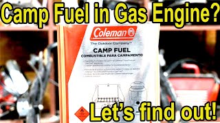 Will a gas engine run on Coleman Fuel? Let's find out!