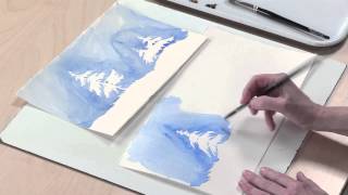 Preview | Negative Painting Techniques: Watercolor Landscapes with Linda Kemp