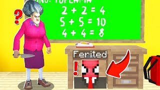 KORKUNÇ ÖĞRETMENDEN SAKLANDIM! ? - Minecraft