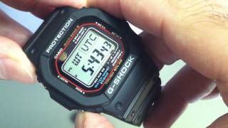Black Casio G-Shock 5600 Solar Atomic Watch GWM5610-1
