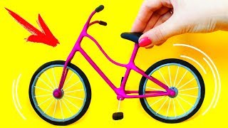 ? КАК СДЕЛАТЬ ВЕЛОСИПЕД для КУКОЛ ❤️ КРУТИТСЯ!!! ❤️ DIY Мастер класс ❤️ Анна Оськина