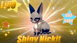 Live Shiny Nickit - 863 hatched eggs - Masuda Method - Pokemon Shield