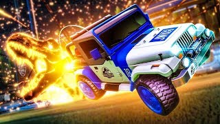 JURASSIC WORLD DINOSAURS IN ROCKET LEAGUE! (Rocket League)