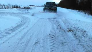 Отвал для снега на Toyota Land Cruiser
