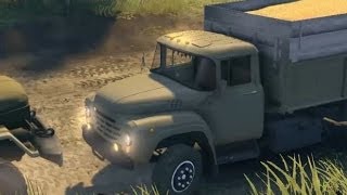 Тест-драйв Зил-130. Spin Tires - симулятор бездорожья