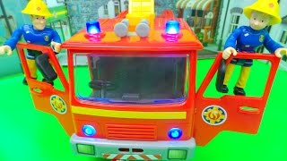 Feuerwehrmann Fireman Sam Feuerwehrauto DELUXE JUPITER Spielzeug ausgepackt und angespielt unboxing