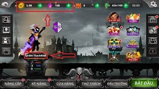 Hack level (cấp) game Stickman Legends, hack vàng, hack ngọc, hack chìa khóa huyền thoại