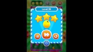 PAC-MAN Bounce - Puzzle Adventure level 90 walkthrough solution for 3 star gameplay