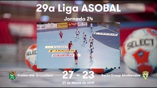 LIGA ASOBAL J24: Fraikin BM. Granollers - Secin Group Alcobendas 27-23