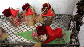 Kreationen mit gefriergetrockneten Rosen