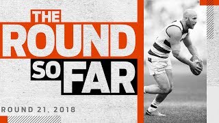 'That's a complete dive' from Ablett: The Round So Far | Round 21, 2018 | AFL