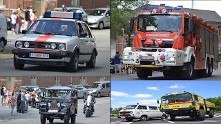 Défilé Services de Secours Soignies 2015 // Fire truck parade lots of sirens