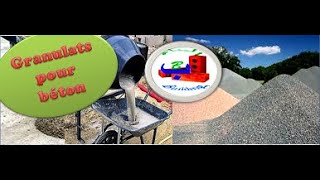 Agrégats, le sable, le gravier, les sablons/ granulats pour béton