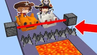 CORRIDA COM ARMADILHAS NO MINI WORLD! SOBREVIVEMOS?