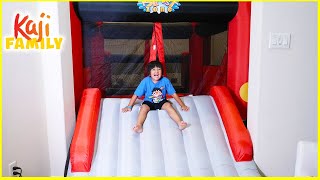 Giant Inflatable Bounce House Slide Stuck in our house!!!