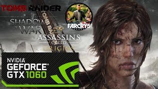 Intel i3 6100 + NVIDIA GTX 1060 3GB in  4 games @ 1080P MAX SETTINGS
